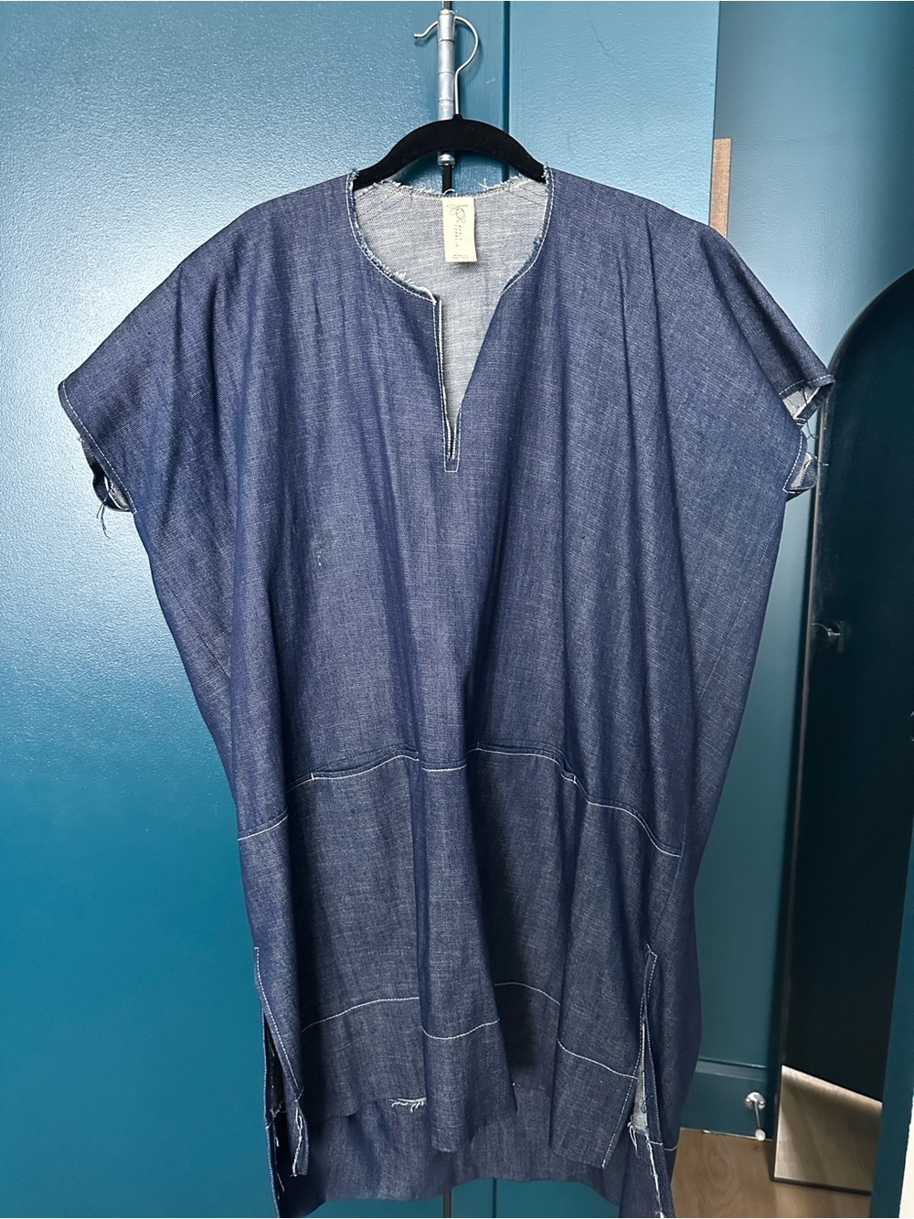 Zero + Maria Cornejo Indigo Denim Tunic Dress